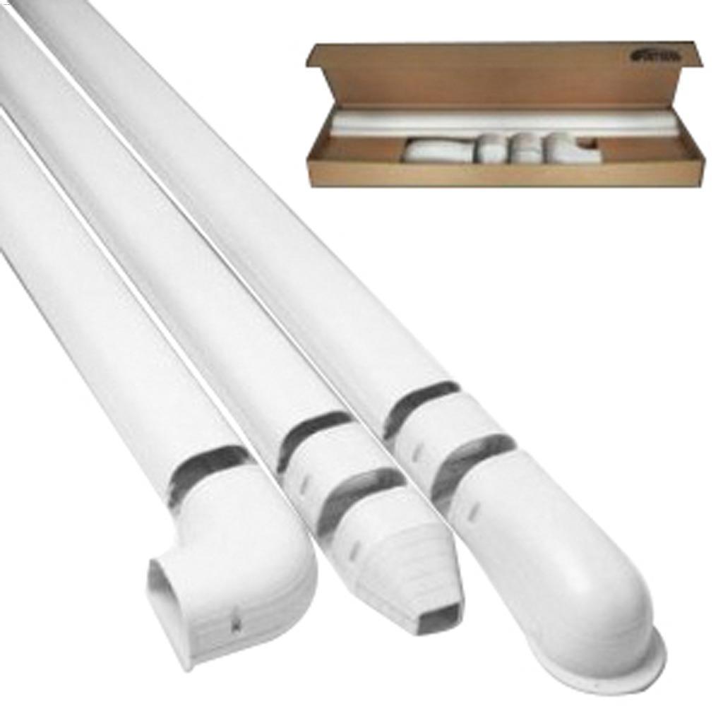 4-1/2" x 12' White Wall Duct Kit