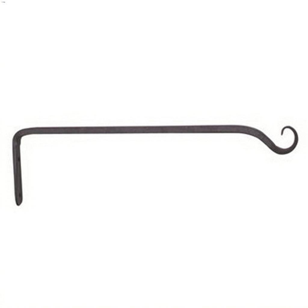 15" Black Powder Coated Straight Forged Hook