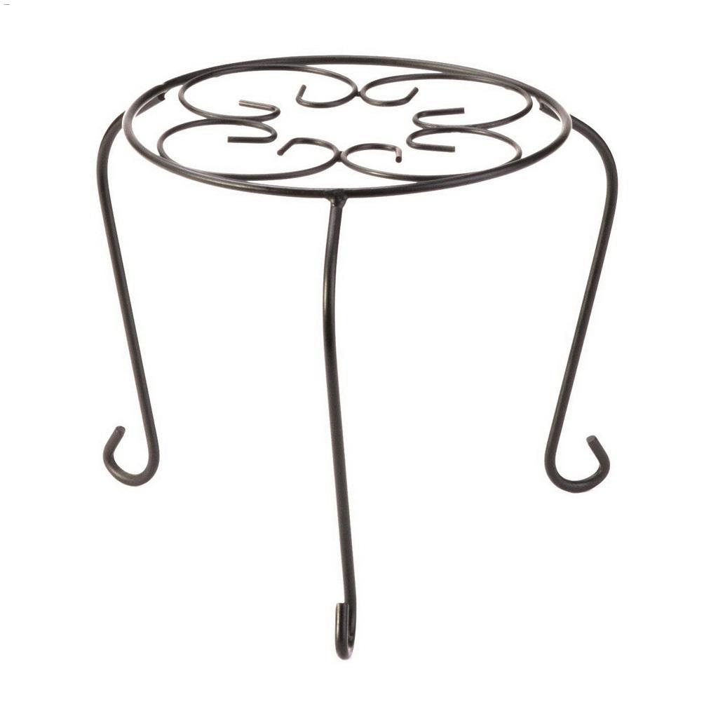 10" Black Powder Coated Steel Plant Table