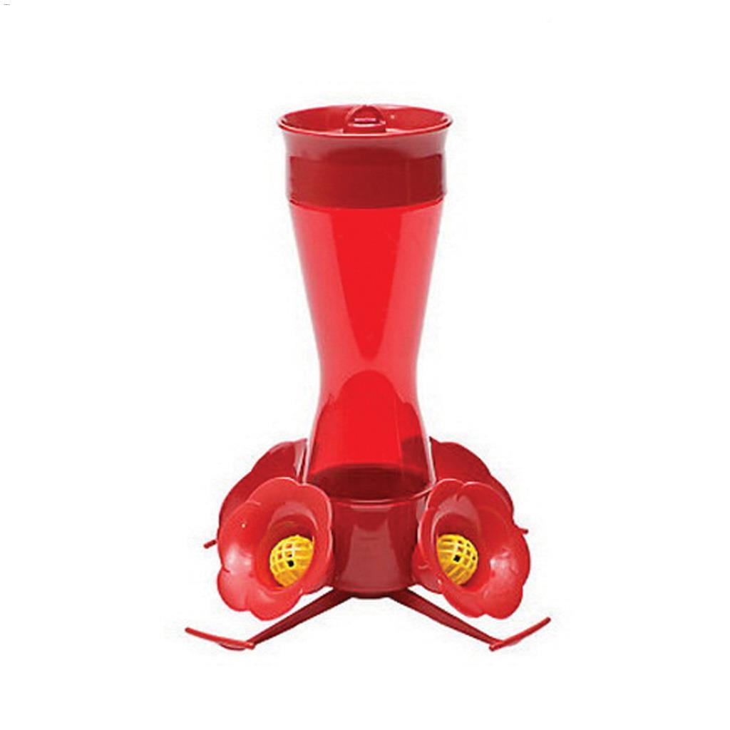 Perky-Pet® 8oz pincer la taille mangeoire en plastique rouge