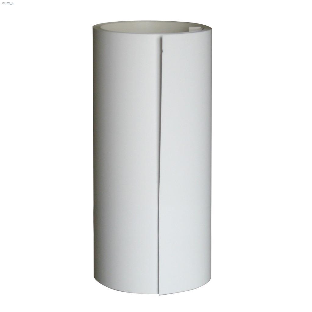 Fût plat blanc brillant en aluminium 24" x 98' 1/2"