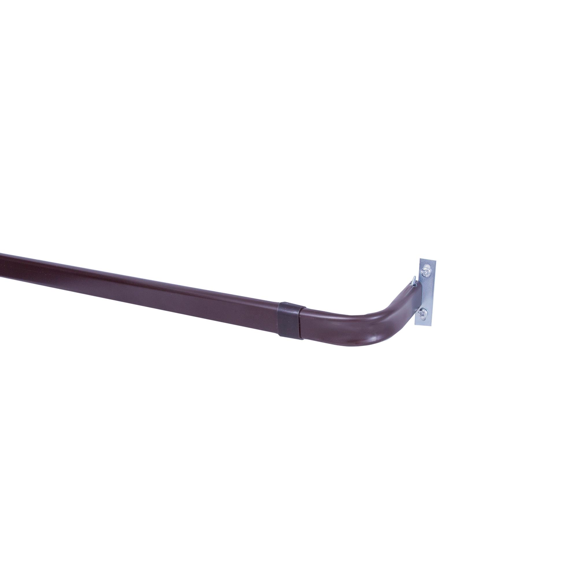 28 - 48" 2" Single Heavy Duty Adjustable Curtain Rod