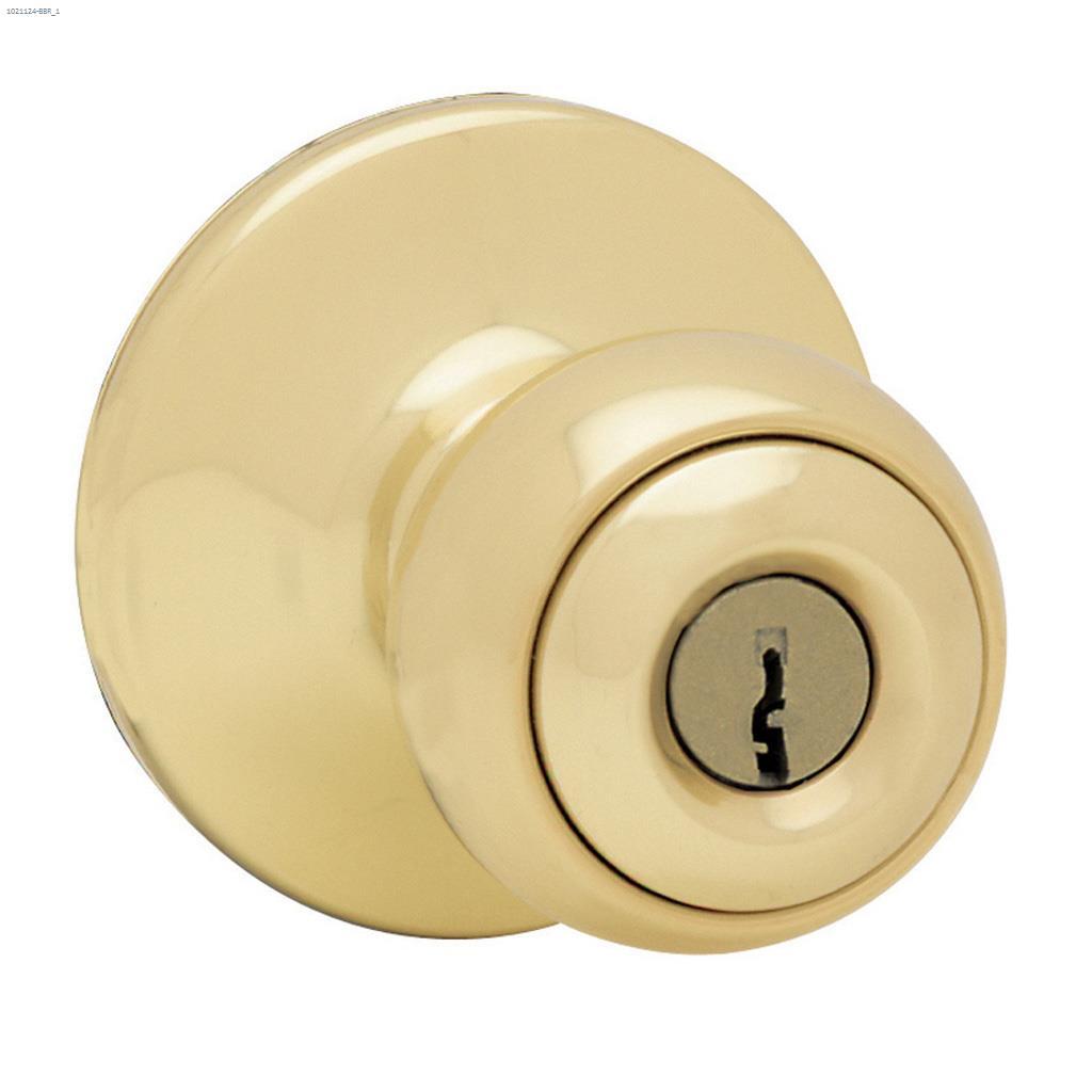 Yukon Entry Knob Bright Brass