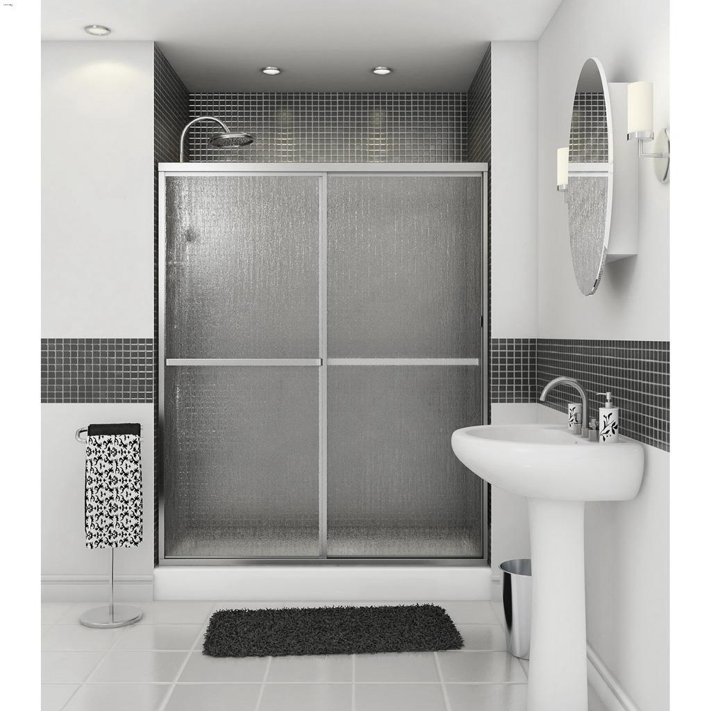 42-47-1/2" Raindrop 2-Panel Sliding Shower Door
