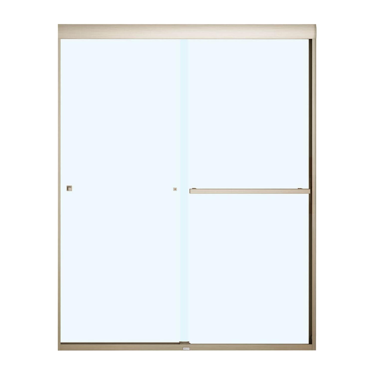 55-59" x 71" x 8 mm Clear Aura Sliding Shower Door