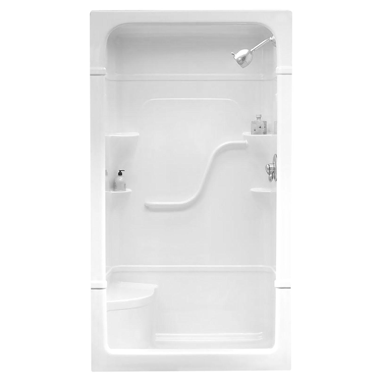 Cabine de douche avec siège 3 pièces 60" x 34-1/4" x 84-1/2"