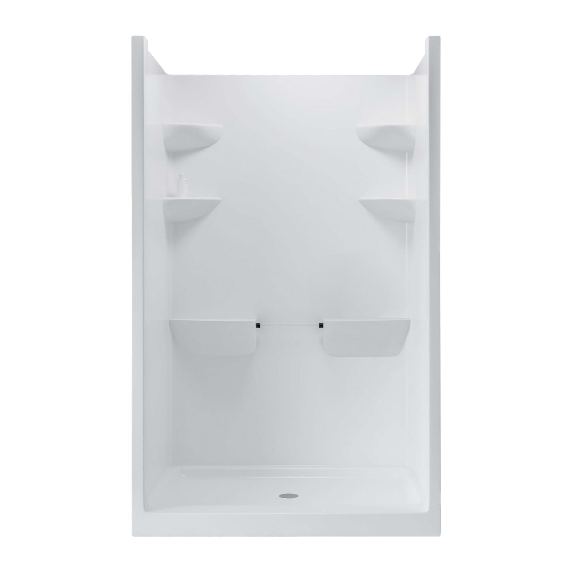 Cabine de douche avec siège monobloc 48" x 37" x 80"