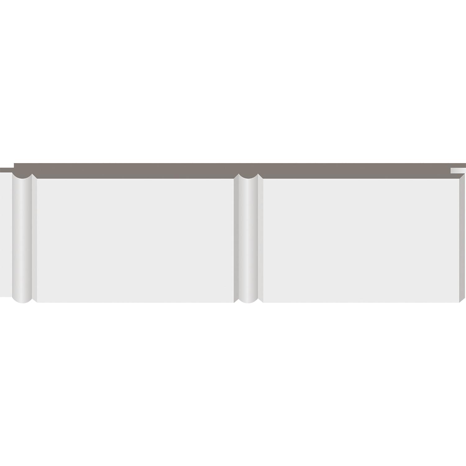 1/4" x 7-1/8" x 8' Natural MDF Beaded Wall Panel