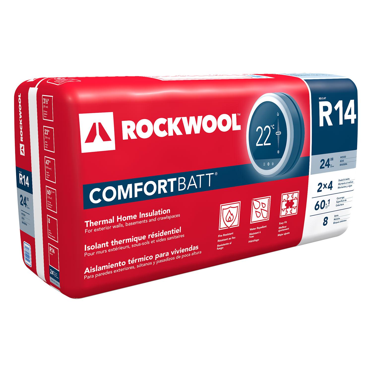 Natte isolante thermique montant bois 47" x 23" x3-1/2" R14