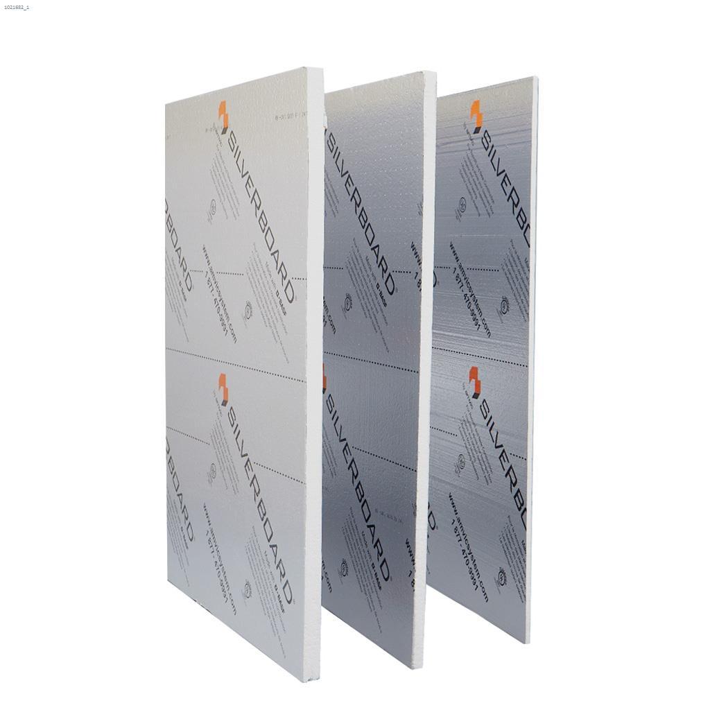 Feuille isolante rigide recouverte SilveRboard 8' x 4' x1/2"