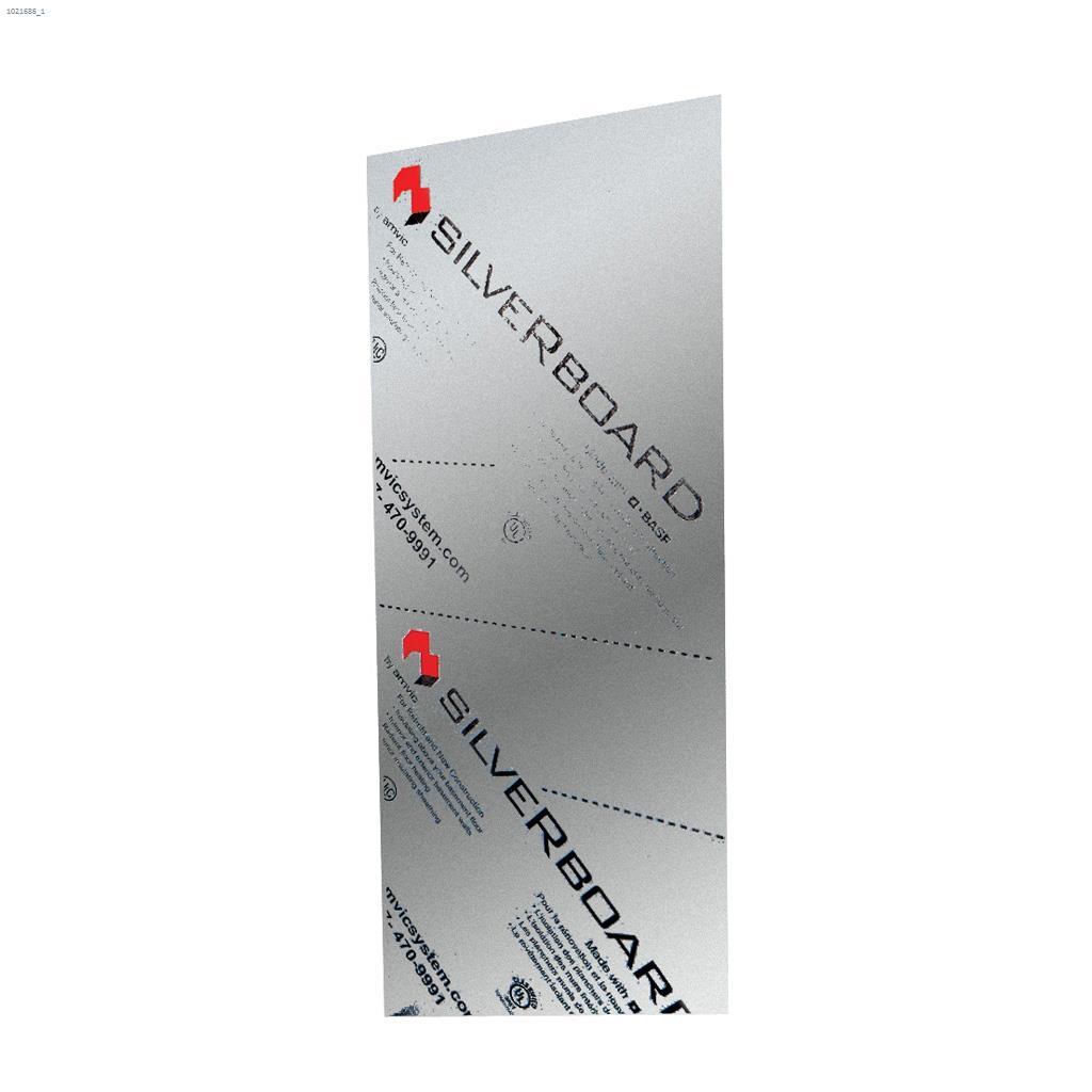 Feuille isolante rigide perforée SilveRboard®  8' x 4' x 1"