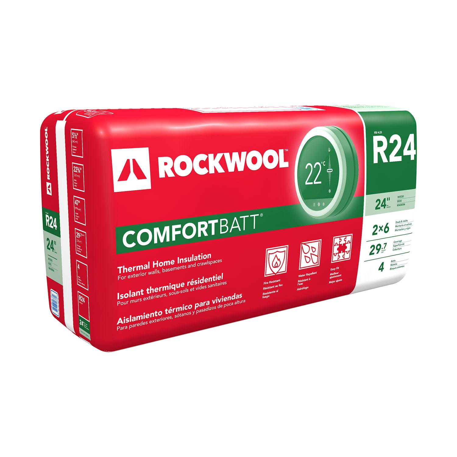 Natte isolante thermique montant acier 48" x 24-1/4"x6" R24