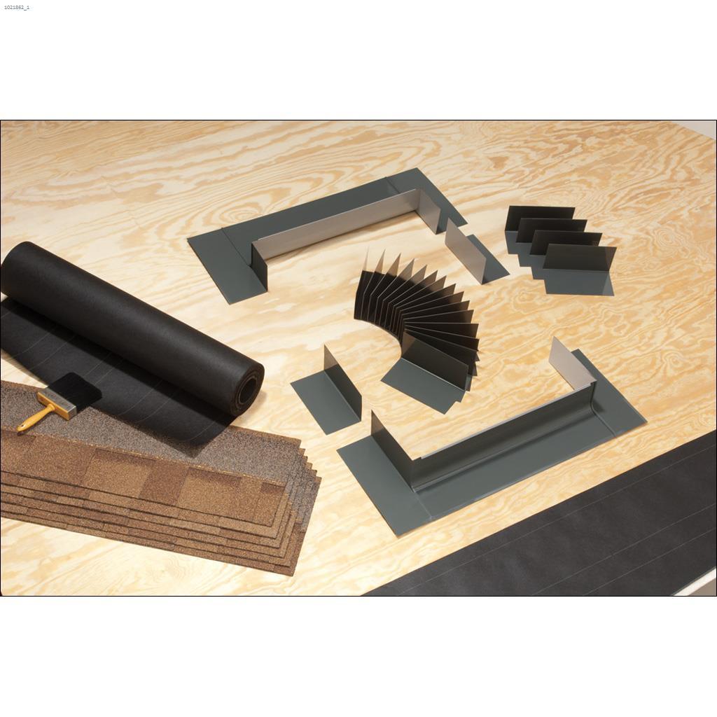 31-1/2" x 56-1/2" Trousse de solin à gradins gris