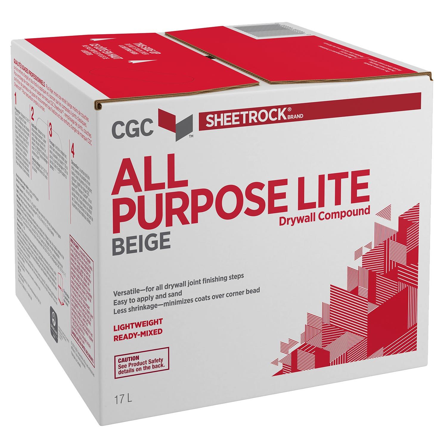 Composé à joint léger tout usage Sheetrock® 17 L Beige