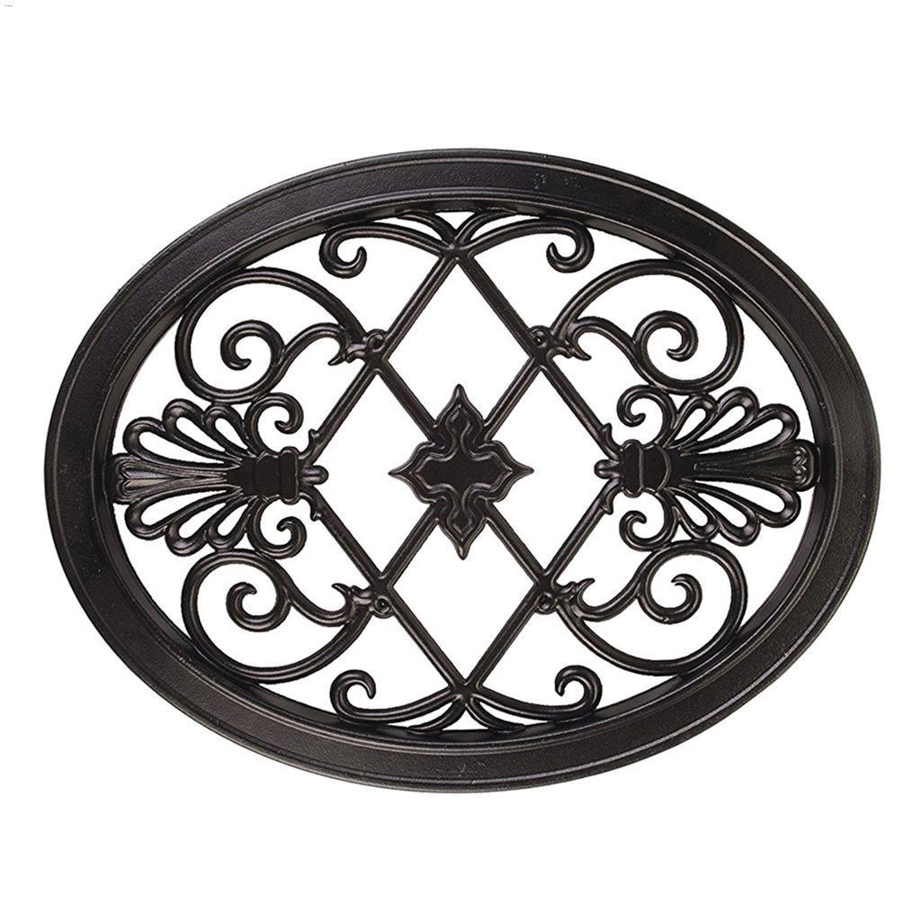 Insert ovale noir alum coulé clôtures/barrières 13" x 17"