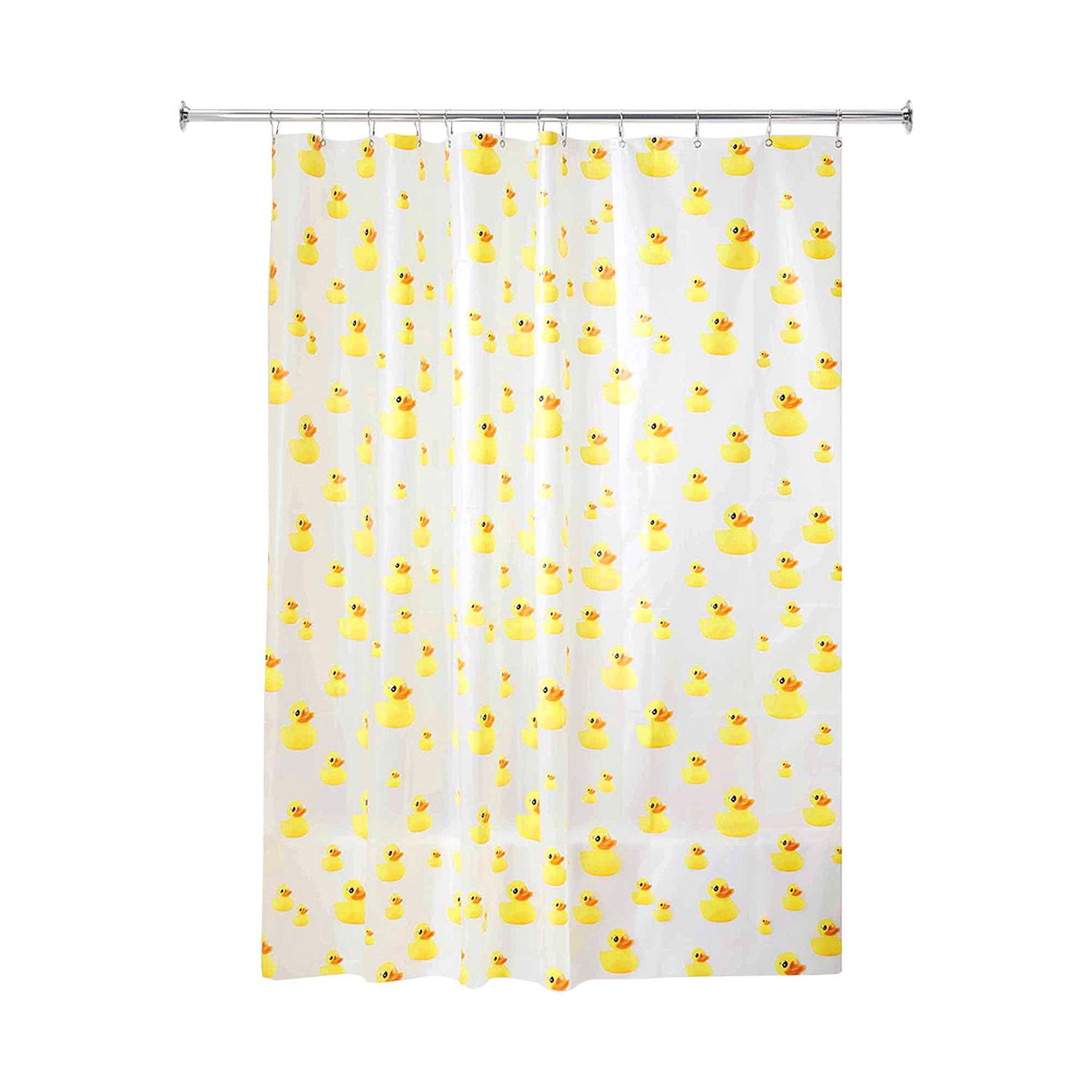 72" x 72" Yellow PEVA Kid's Shower Curtain