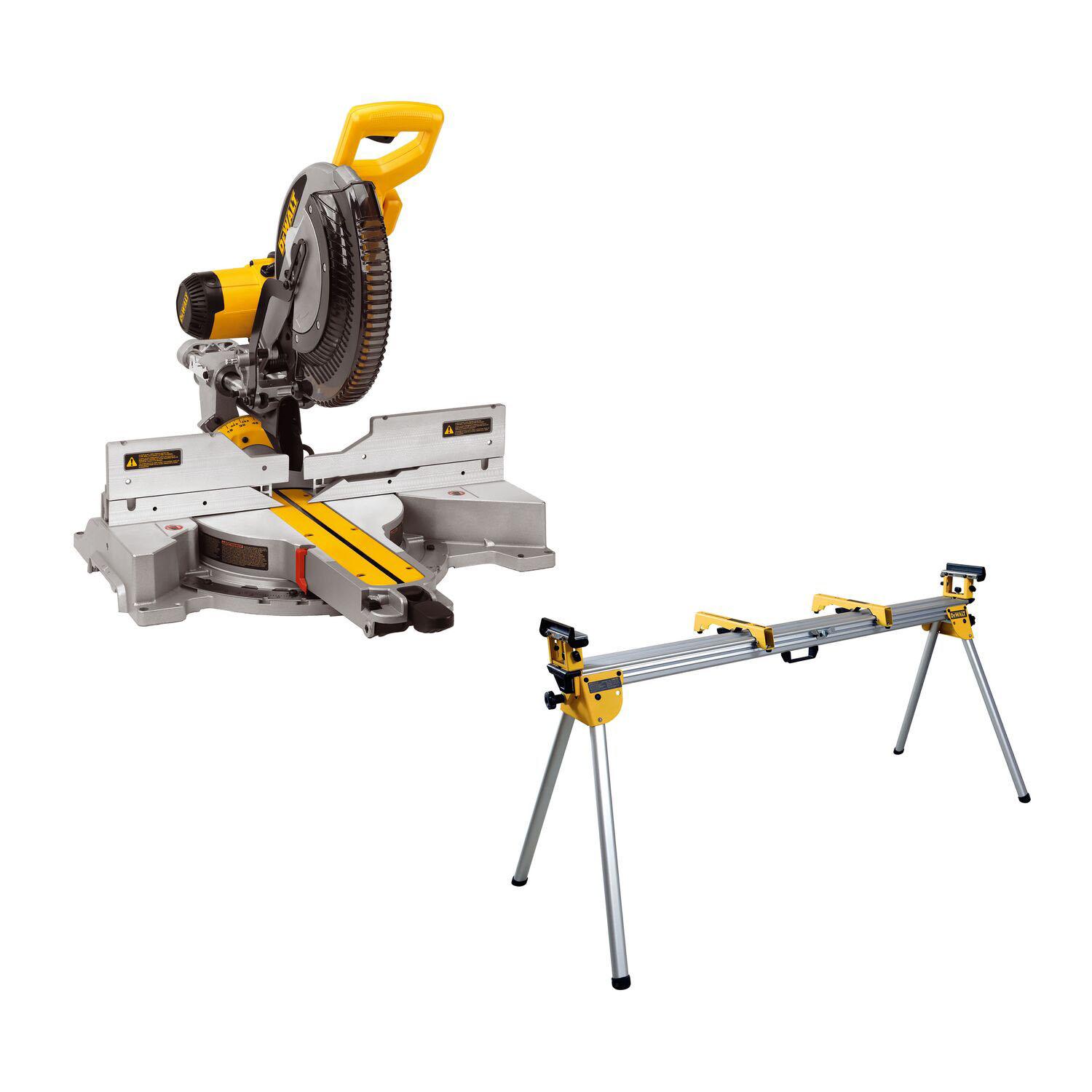 Scie à onglets à double angloir coulissant avec 12" DWX723