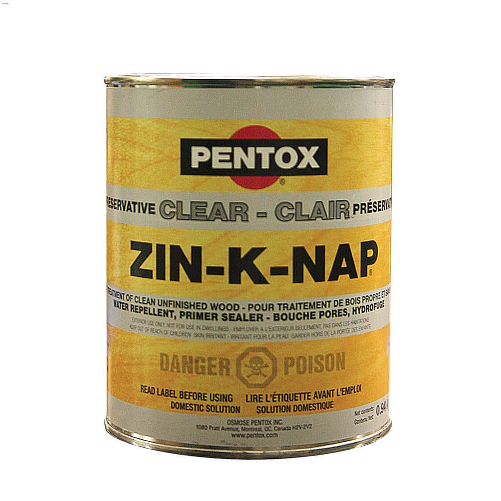 Produit préservation du bois Pentox® Zin-K-Nap® clair 946ml