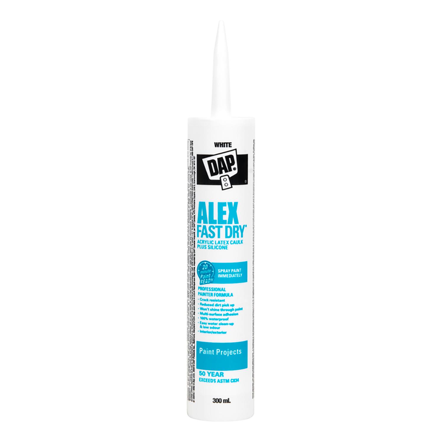 Mastic Alex Fast Dry blanc, cartouche  300  ml