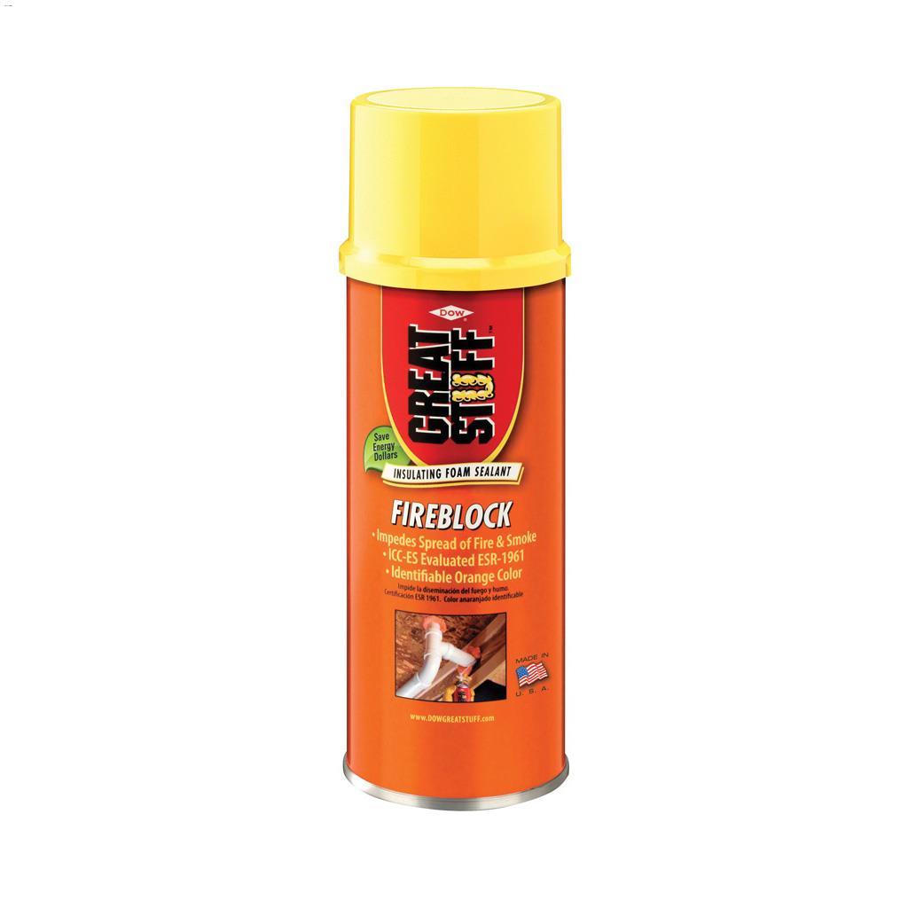 Mousse isolante Fireblock, orange vif 12  oz
