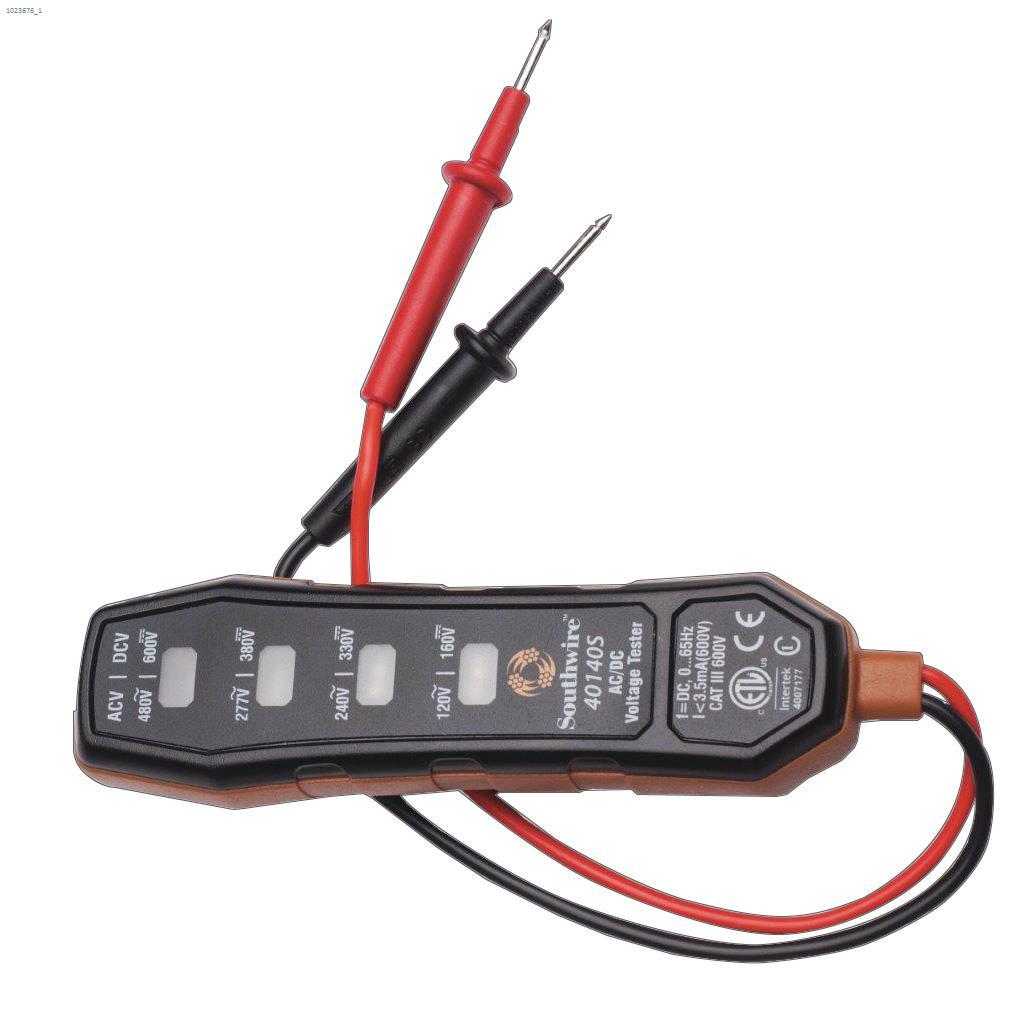 Plastic Copper/Black 4-Way Voltage Tester