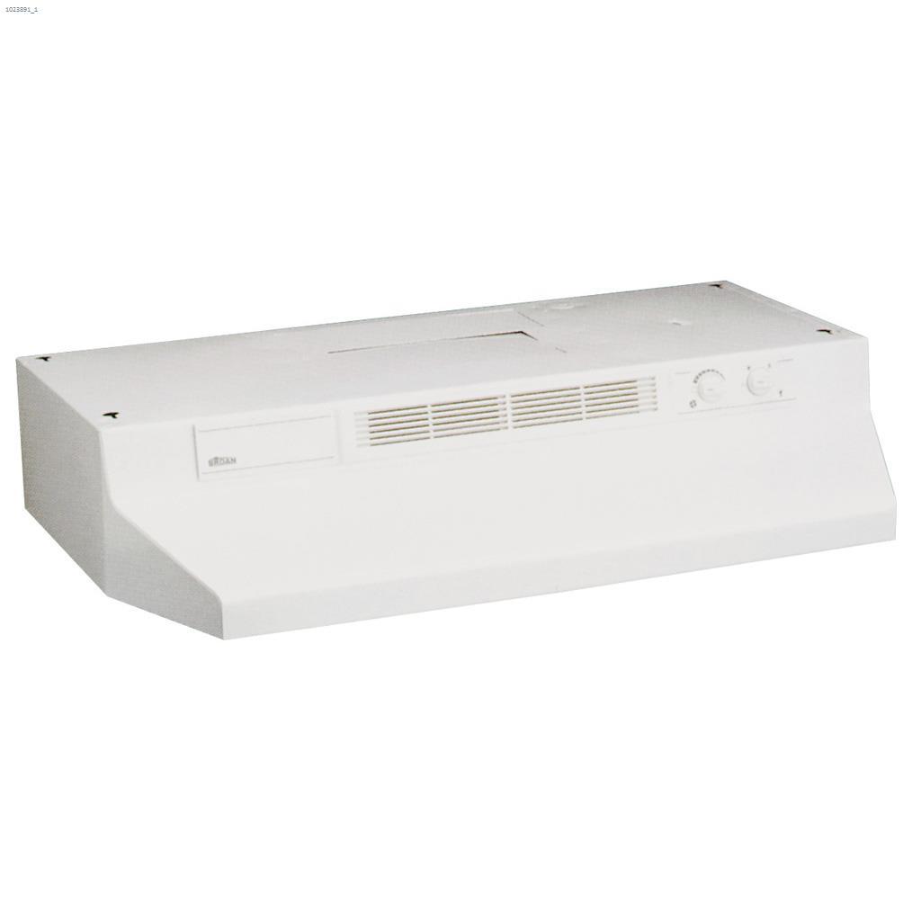Hotte sous l'armoire blanc sur blanc GP130 30" 190 PCM
