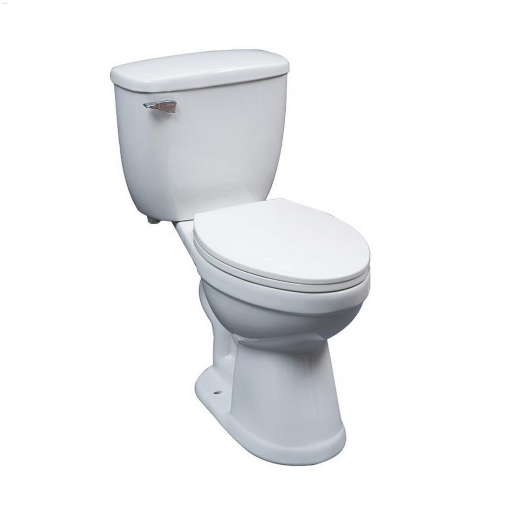 Denver White 1.6 GPF Elongated Front 2-Piece Toilet