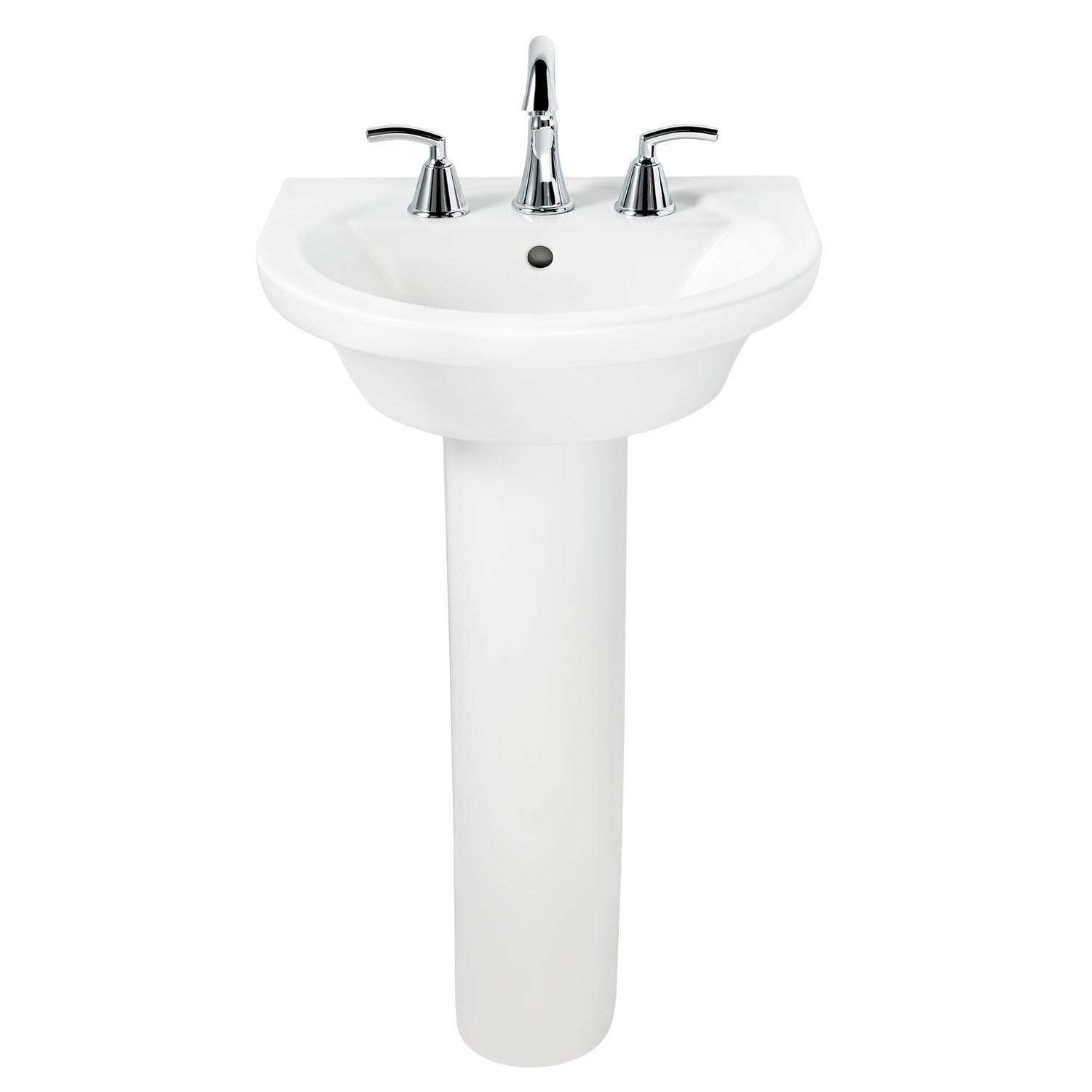 Piédestal évier porcelaine vitrifié blanc Tropic&Boulevard