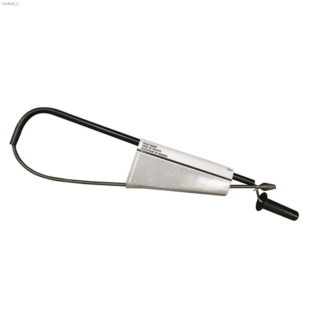 3' Galvanized Wire Toilet Auger With Wood Handle