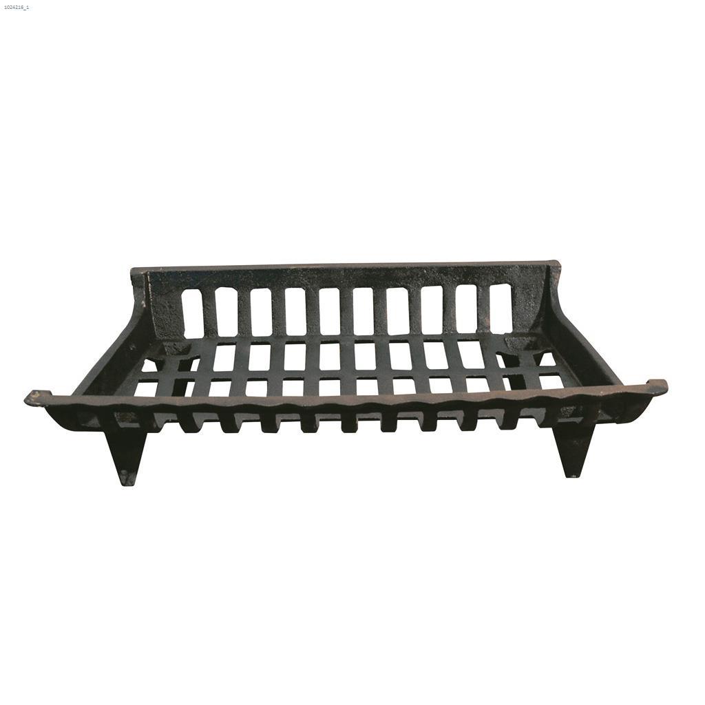 24" x 15" x 6" Black Cast Iron Grate