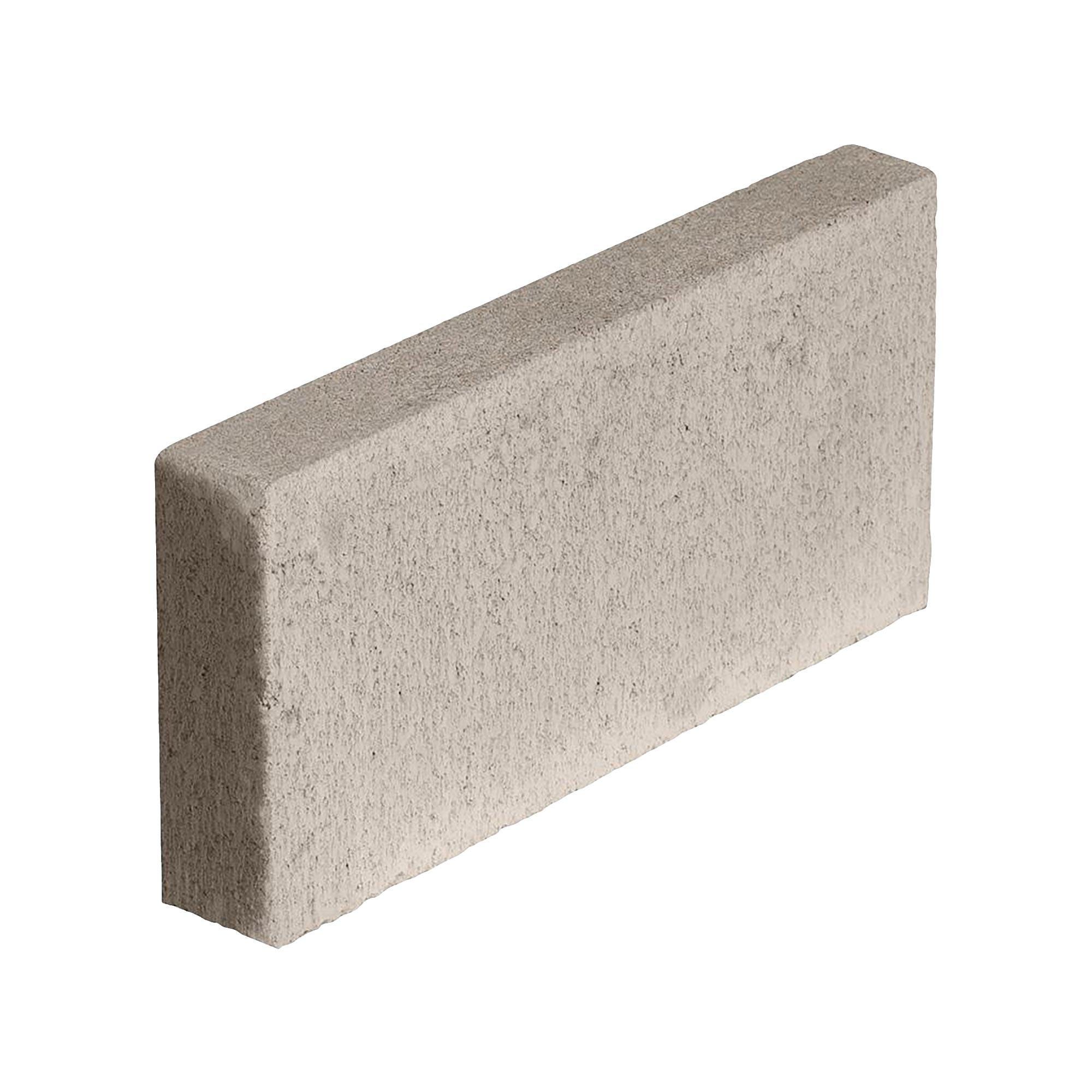 Solid Cement Block 2" W x 8" H x 16" L