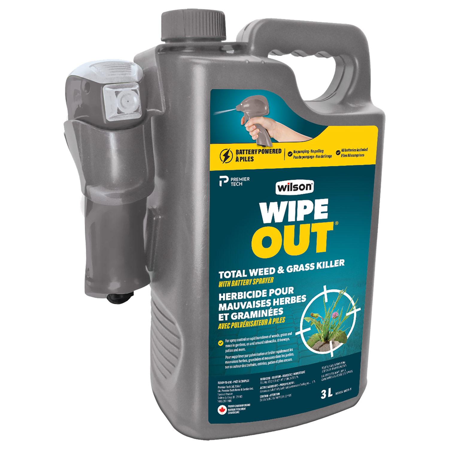 Total WipeOut 3 L Grass & Weed Killer With Battery Sprayer