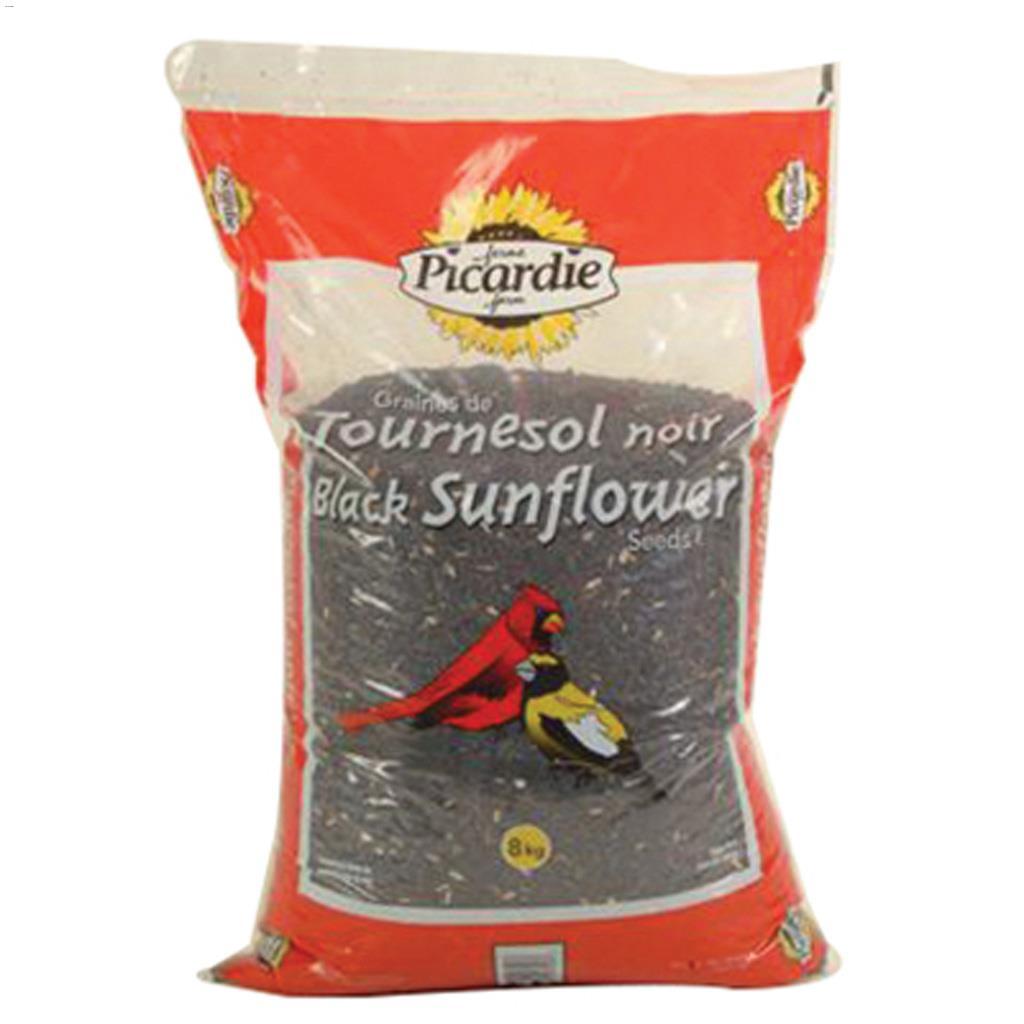 Graines de tournesol noir traitées 8  kg