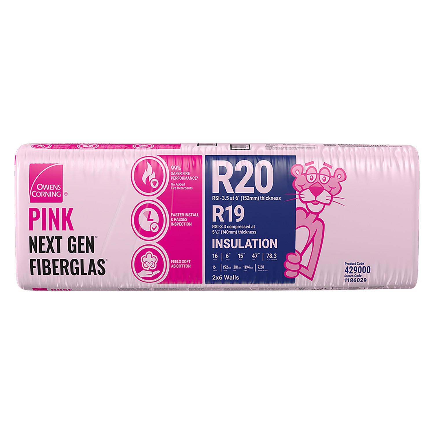 L'isolant ROSE NEXT GENMC FIBERGLASMD de Owens CorningMD est