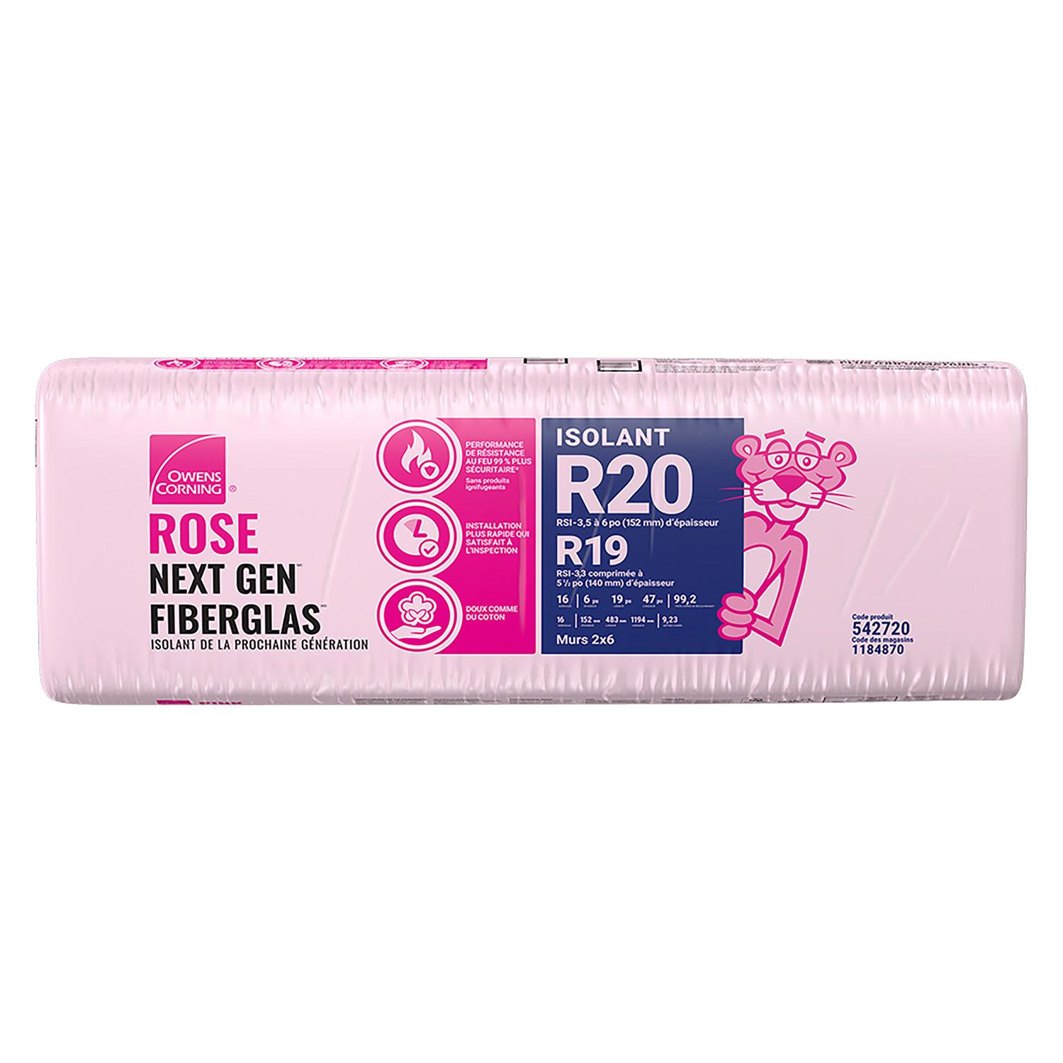 Owens Corning Insulation WS R20 47" x 19" x 6"-99.2 Sqft
