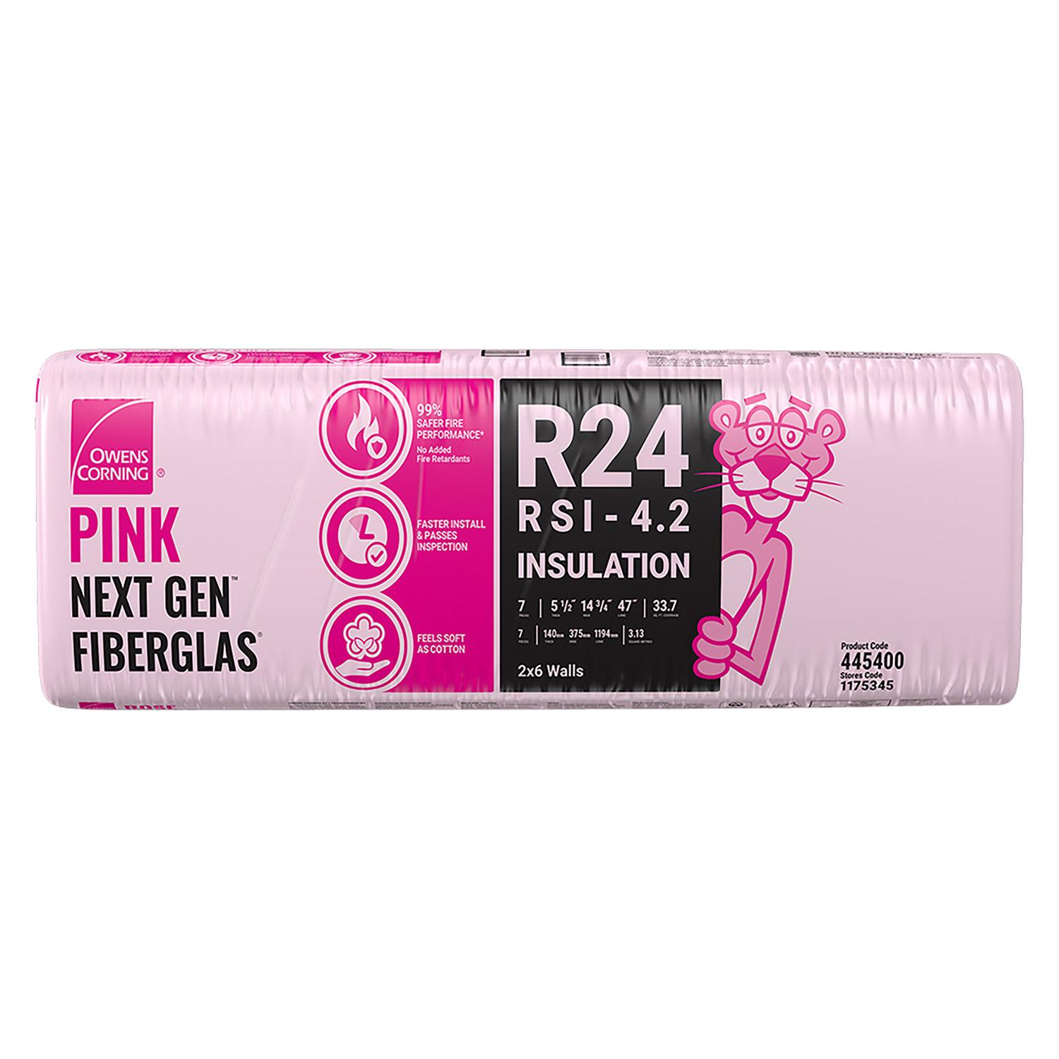 L'isolant ROSE NEXT GENMC FIBERGLASMD de Owens CorningMD est