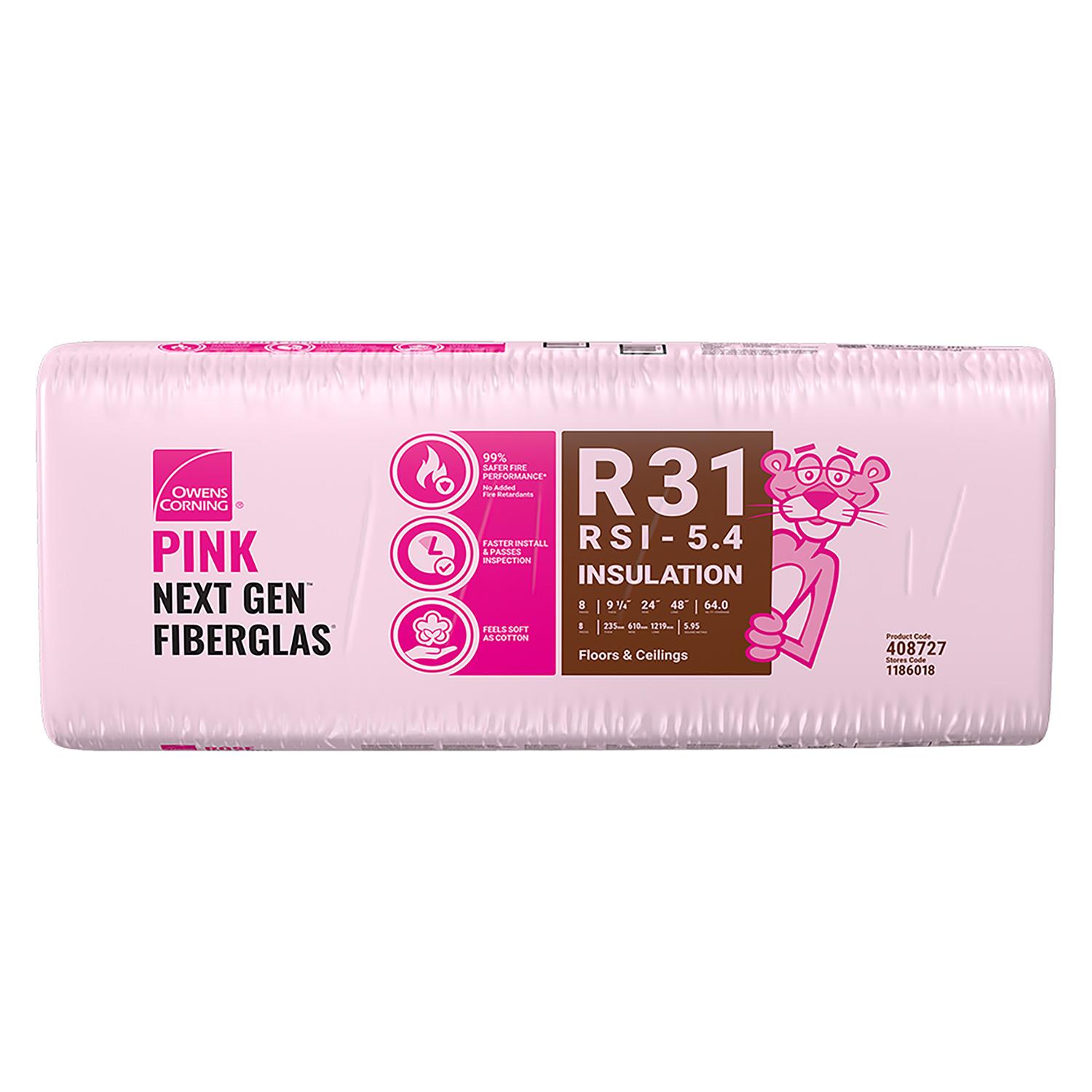 Owens Corning Insulation WS R31 48" x 24" x 9-1/2" - 64 sqft