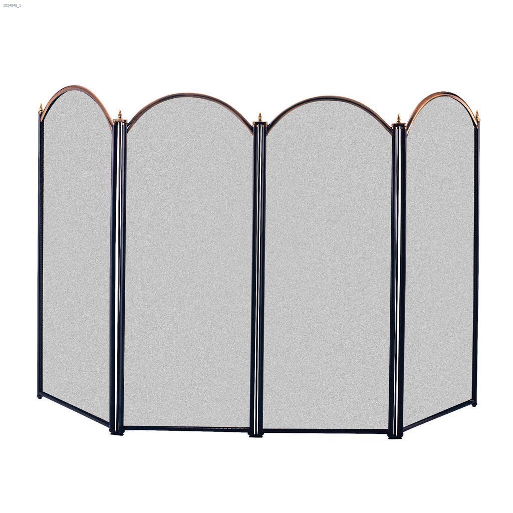 48" x 32" 4-Panel Fireplace Screen