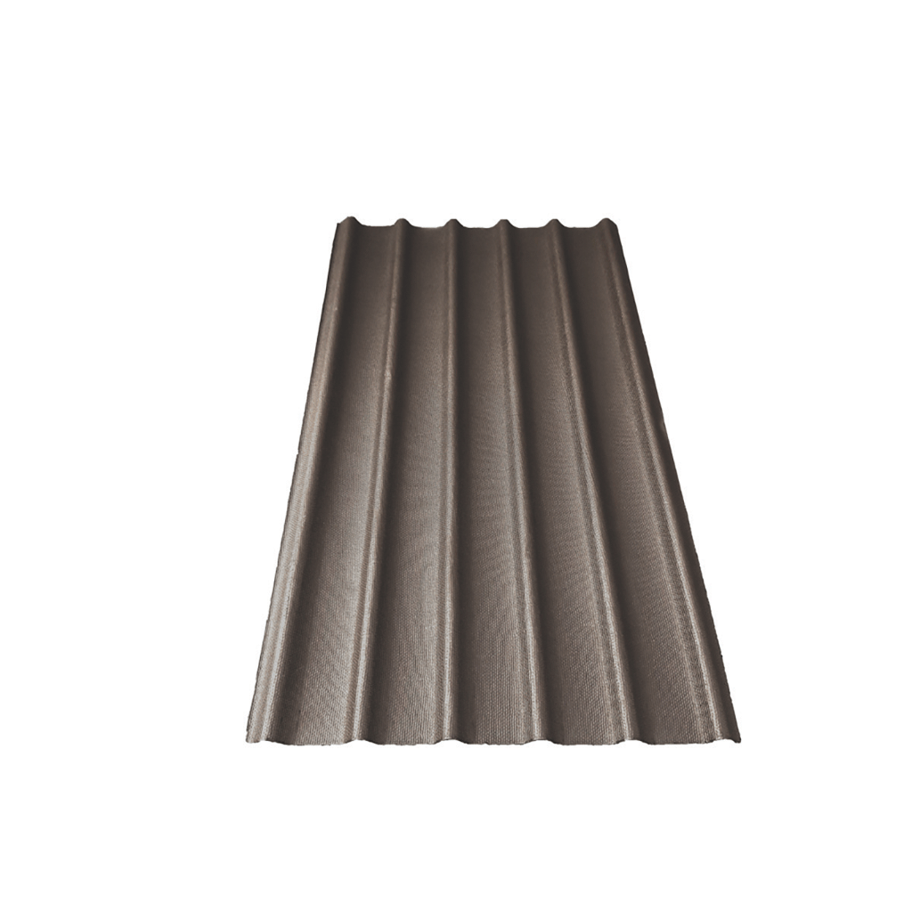 Ondura 79" x 44" x 1/8" Brown Roof Panel Sheet