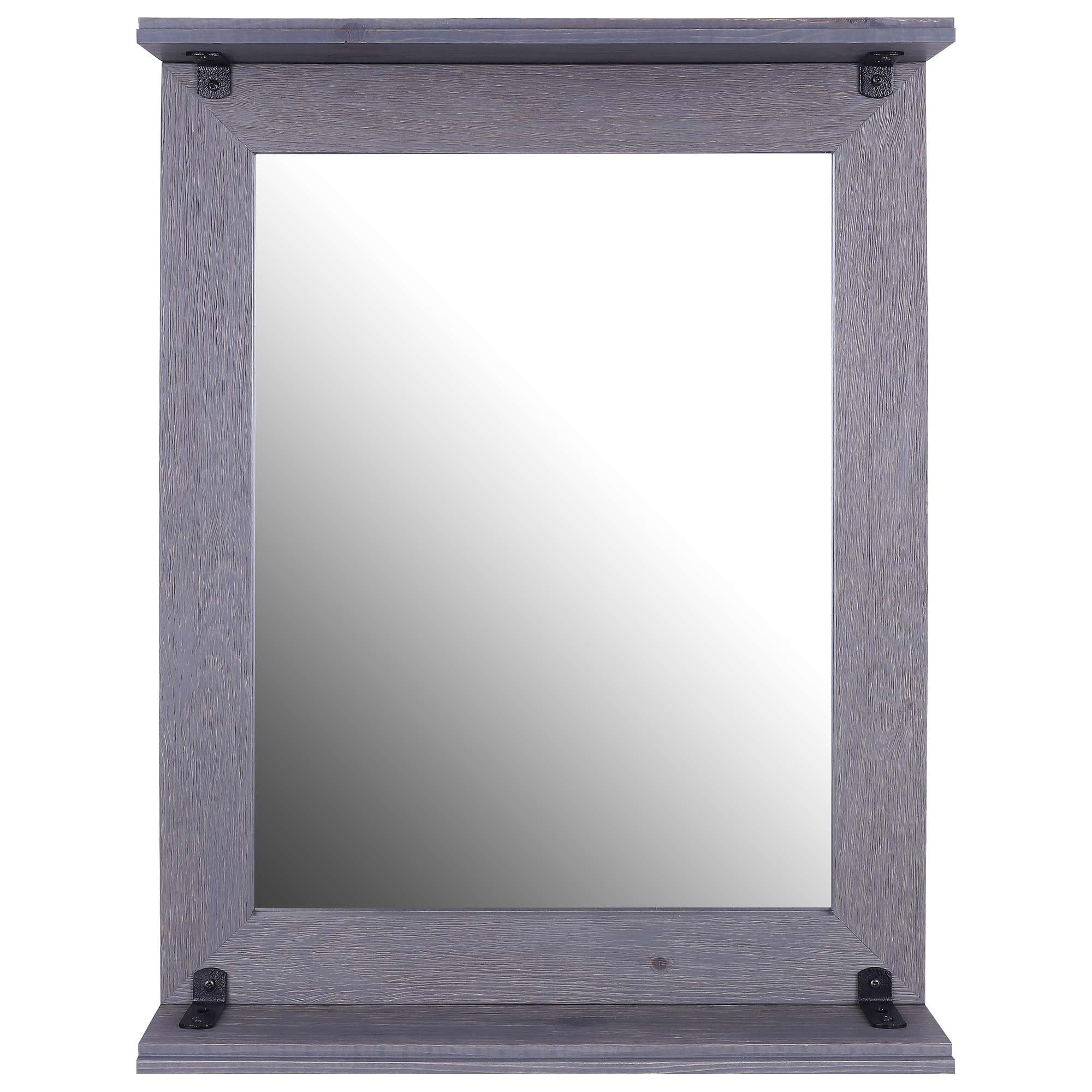 Miroir avec tablette gris22.75" x 28.75"