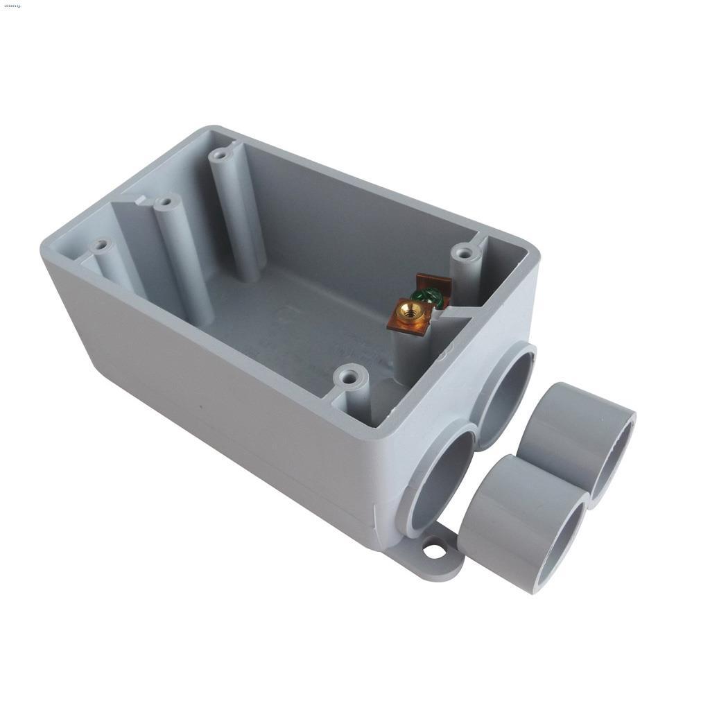 Kraloy 3/4" -1/2" 1 Gang FSS PVC Box