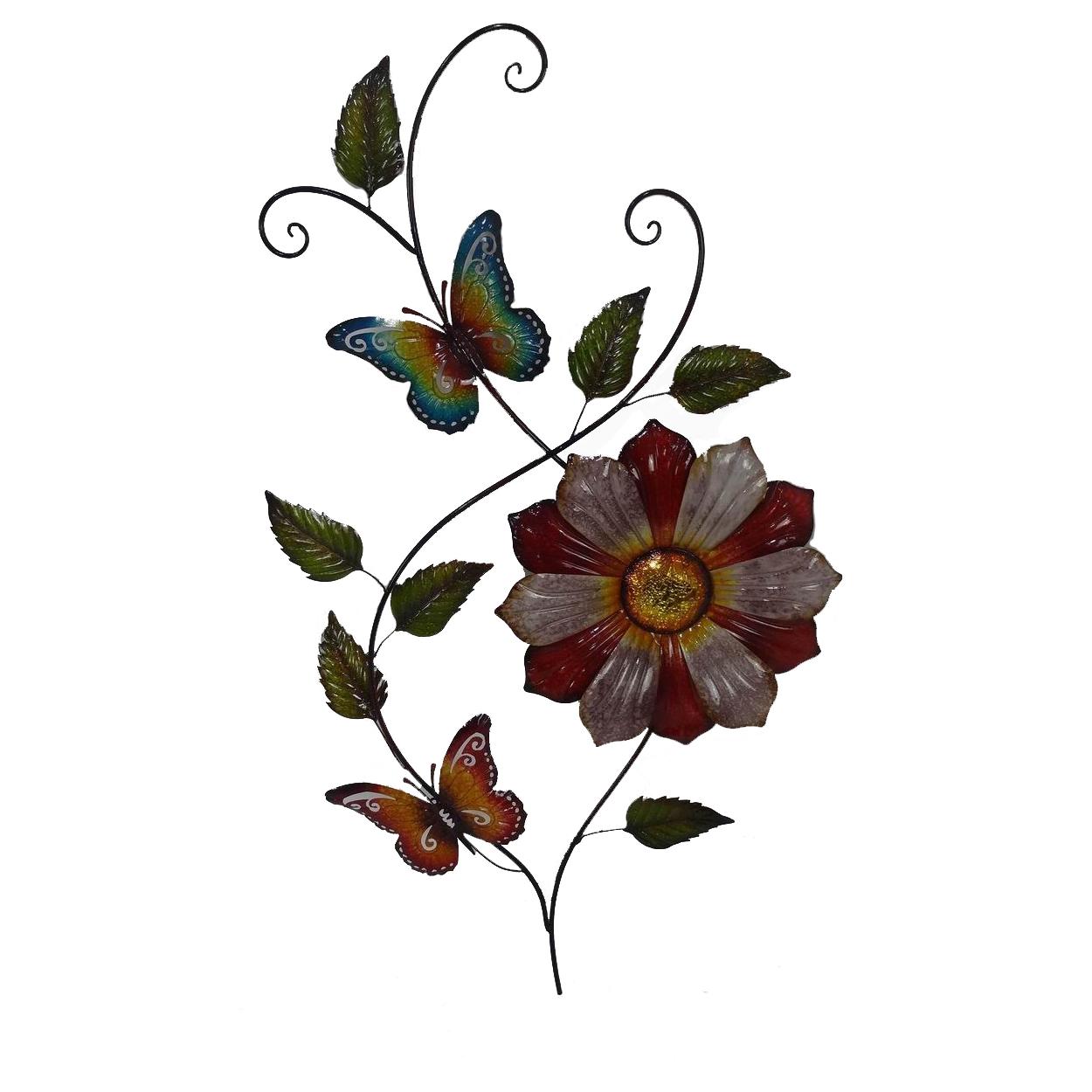 Décoration murale papillons et fleurs
