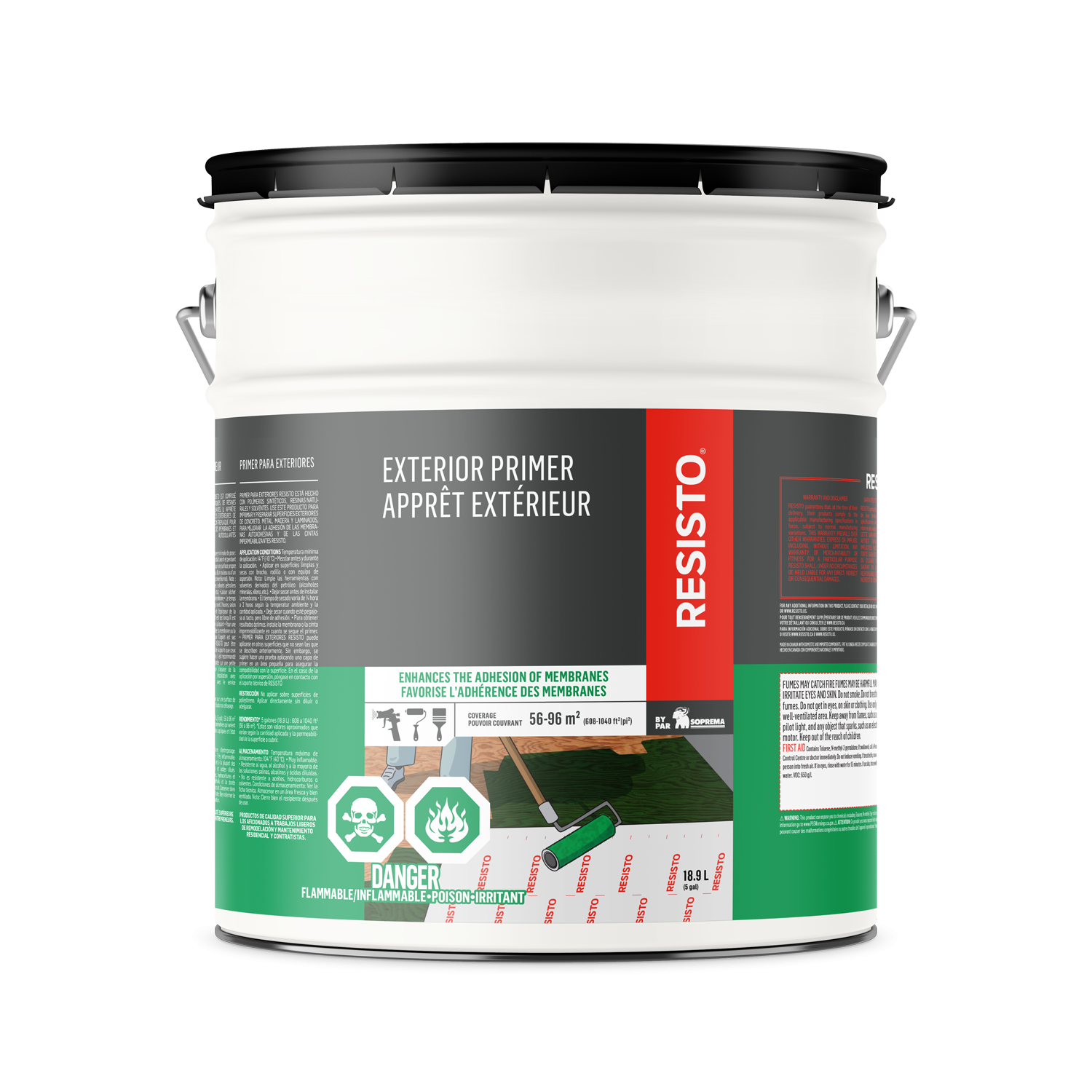 Apprêt extérieur vert 5 gal
