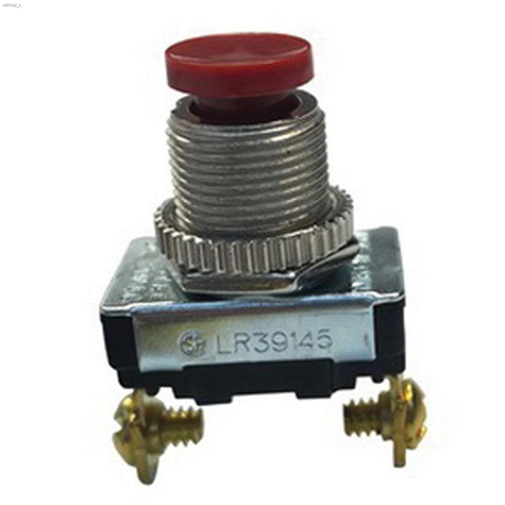 Interrupteur à bouton unidirectionnel en nickel 6A à 125VCA