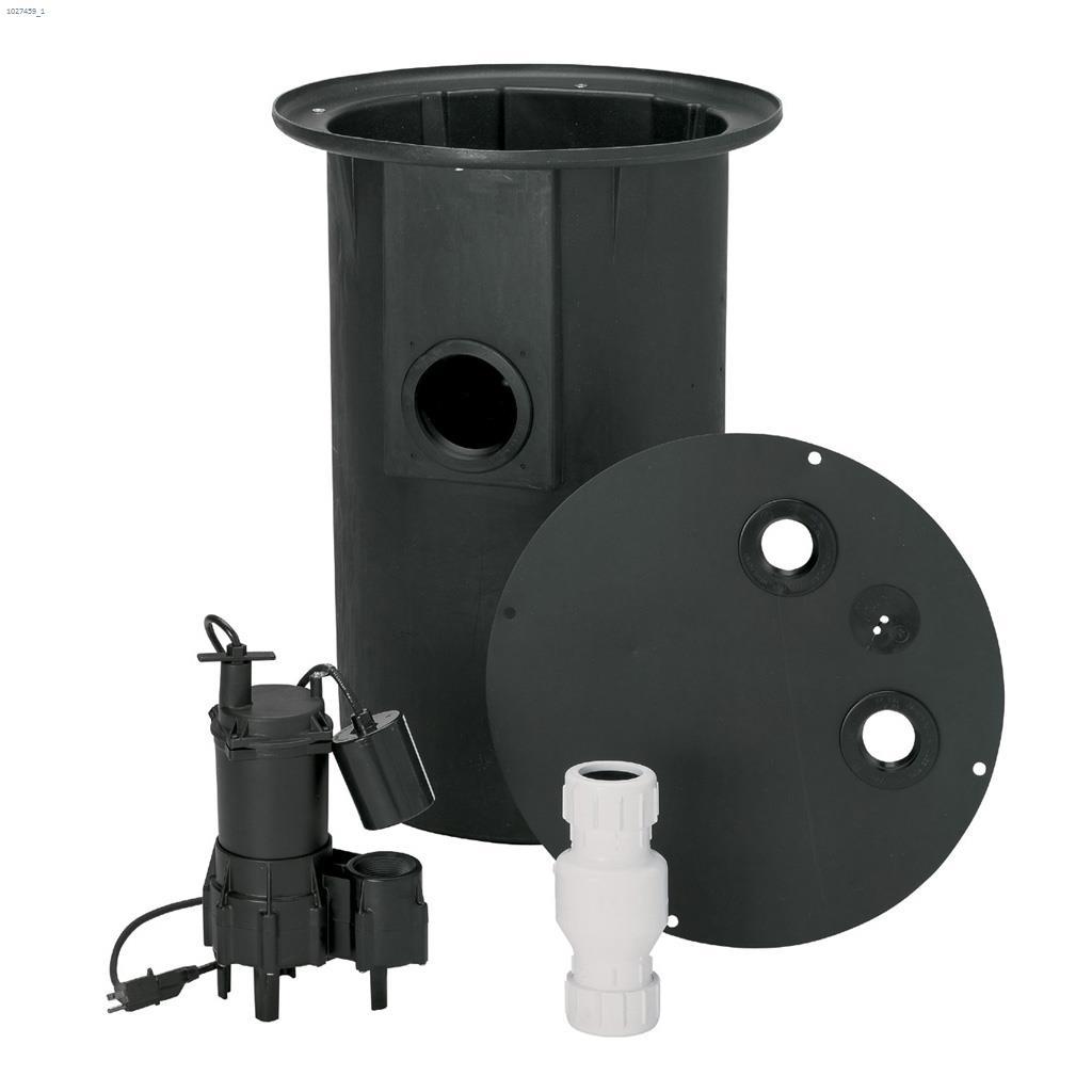Système de pompe d'égout 4/10  cv 115 V