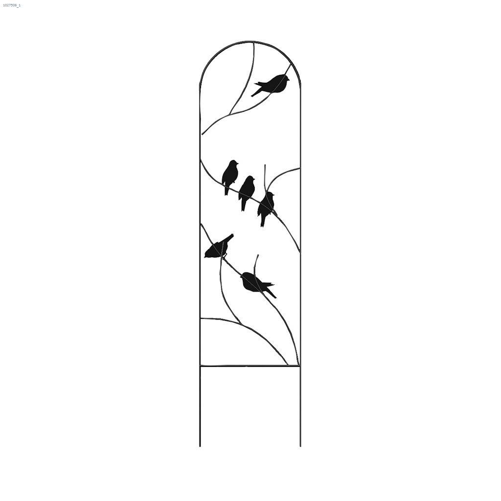 Grillage niches d'oiseaux à perchoir noir 40" x 10" x 1/4"