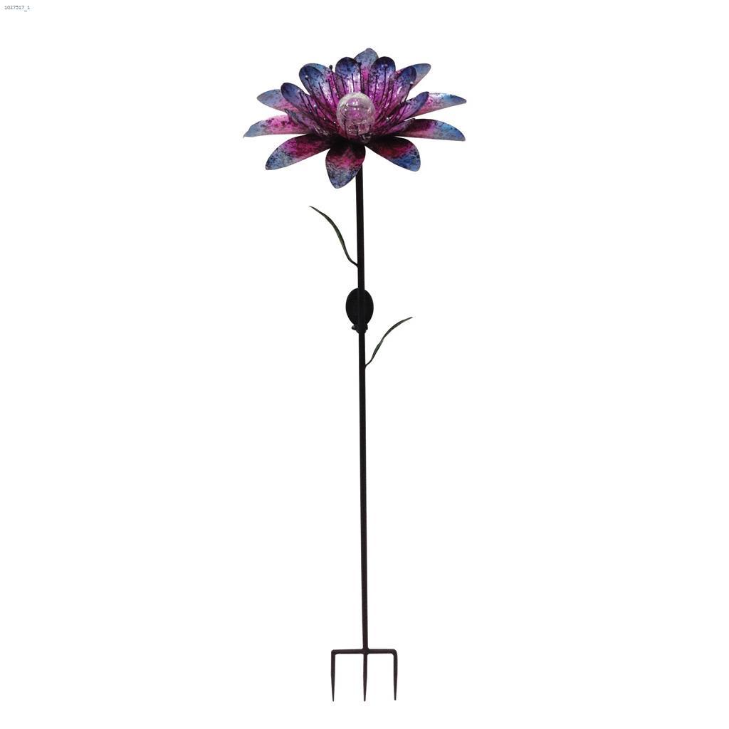 Pieu en fer fleur solaire de décoration extérieure