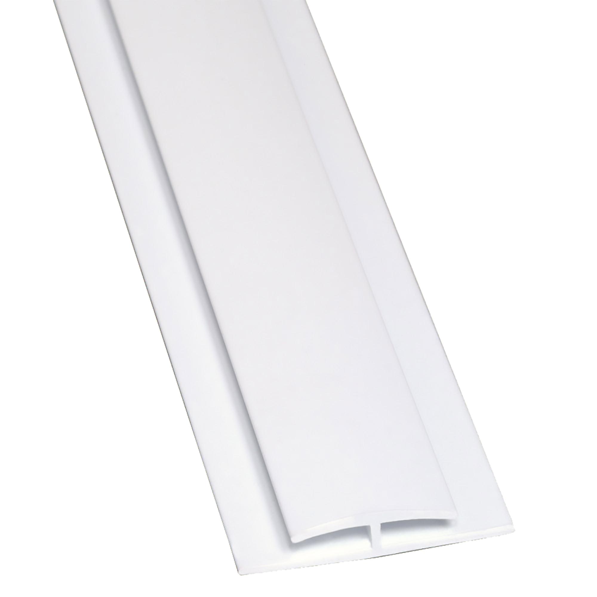 Divider Bar For FRP 96 Inch Wall Panels White