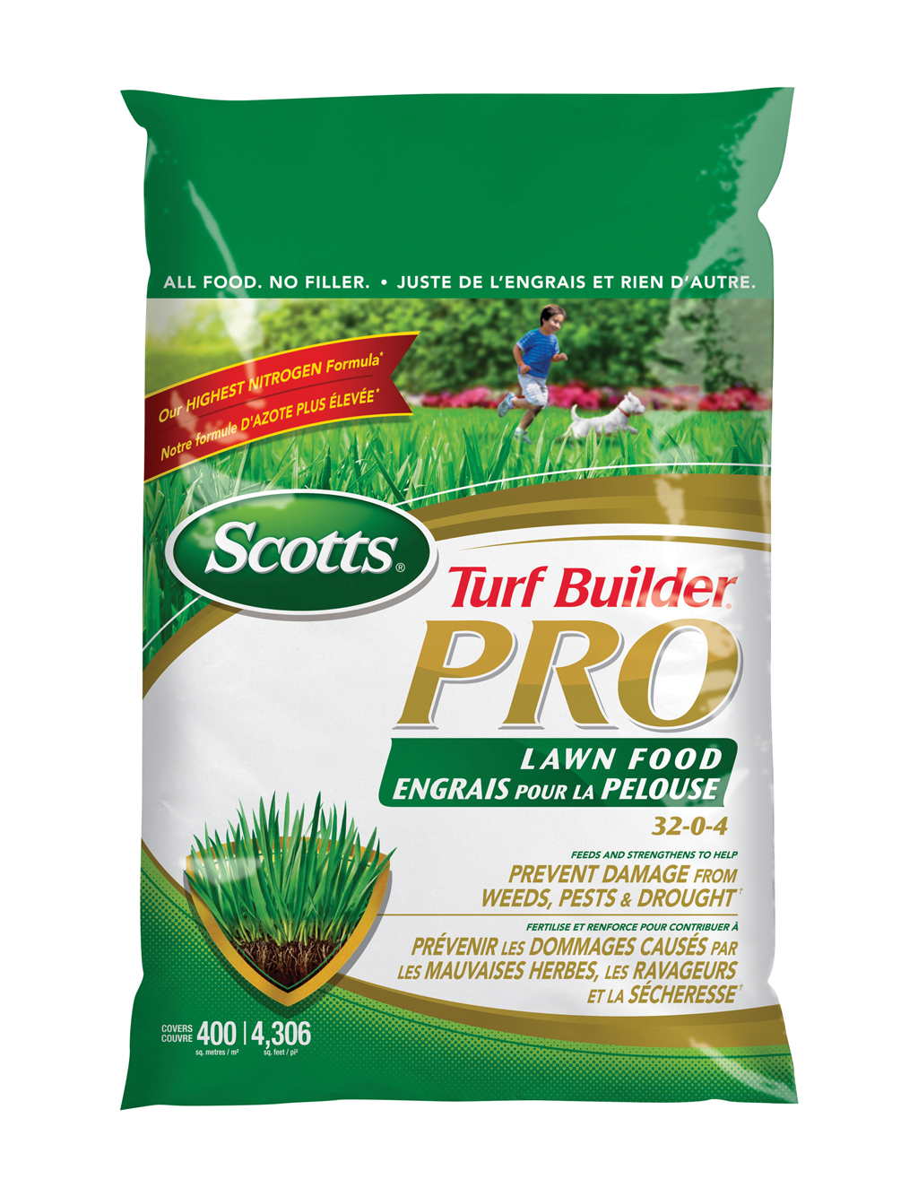 Engrais pour pelouse Turf Builder Pro de Scotts