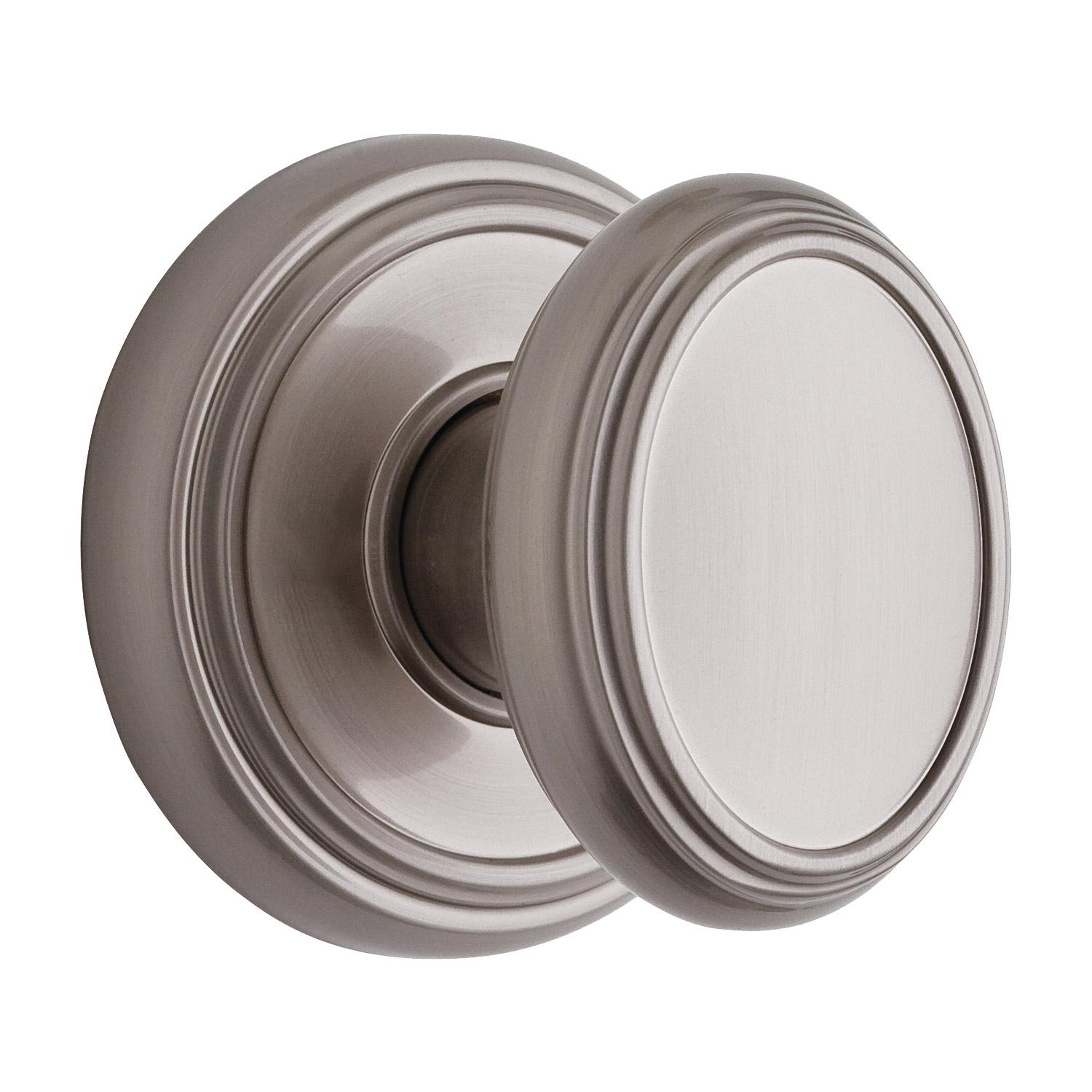 Brixton Passage Knob Satin Nickel